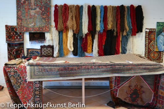 Knüpftisch der teppichknüpfkunst berlin